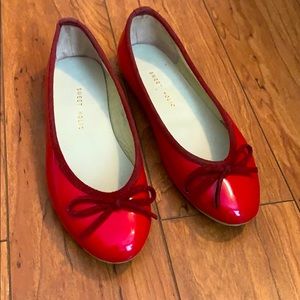 Bright Red ballet Flats